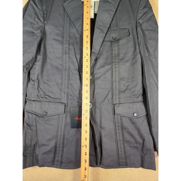 Marc Ecko Jacket Mens Medium M Blazer Sport Coat Button Pockets Cotton NWT - Picture 5 of 12